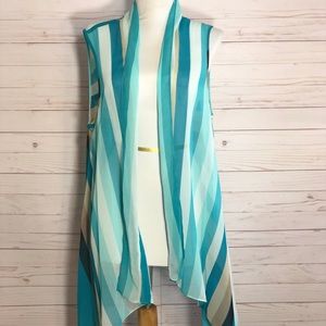 Chico’s Sheer Waterfall Vest